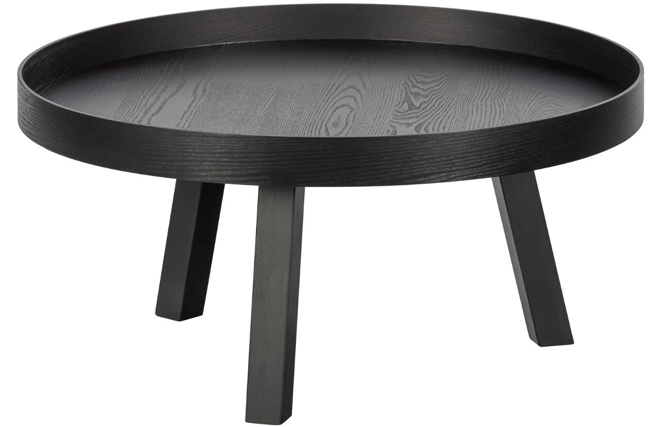 Hoorns Černý borovicový konferenční stolek Bea 76 cm Hoorns
