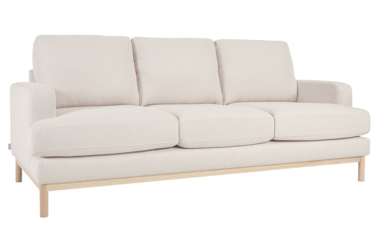 Bílá třímístná pohovka Kave Home Mihaela 203 cm Kave Home