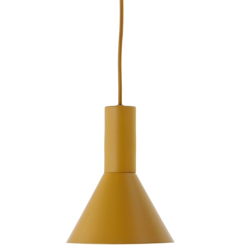 Oranžové matné kovové závěsné světlo Frandsen Lyss 18 cm Frandsen
