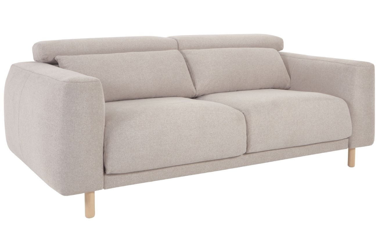 Béžová látková třímístná pohovka Kave Home Singa 215 cm Kave Home