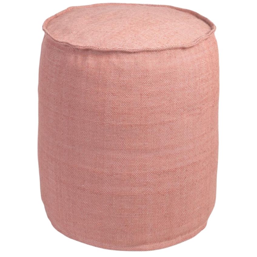 Růžový látkový puf Kave Home Isaura 40 cm Kave Home