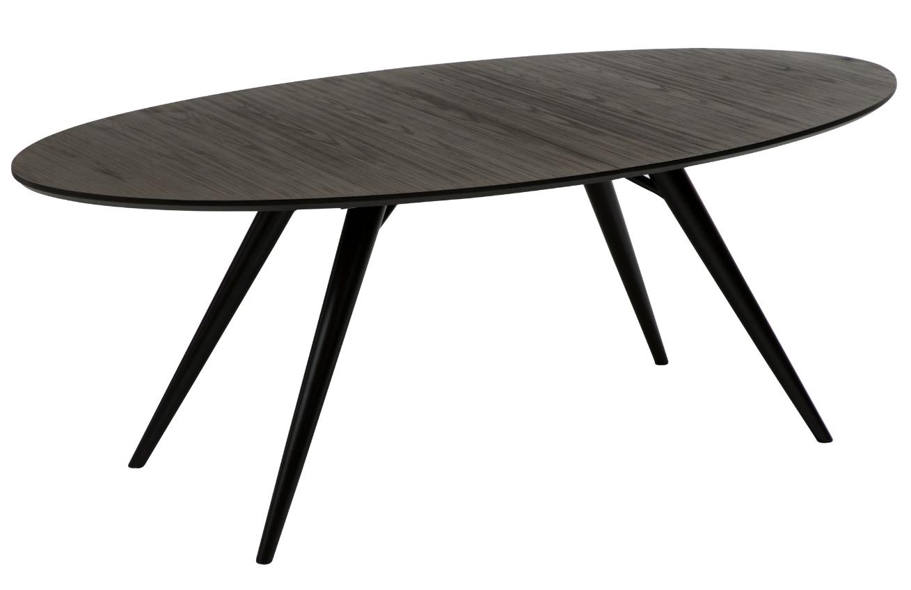 Dan-Form Hnědo šedý jasanový rozkládací jídelní stůl DanForm Eclipse 200-300 x 110 cm Dan-Form