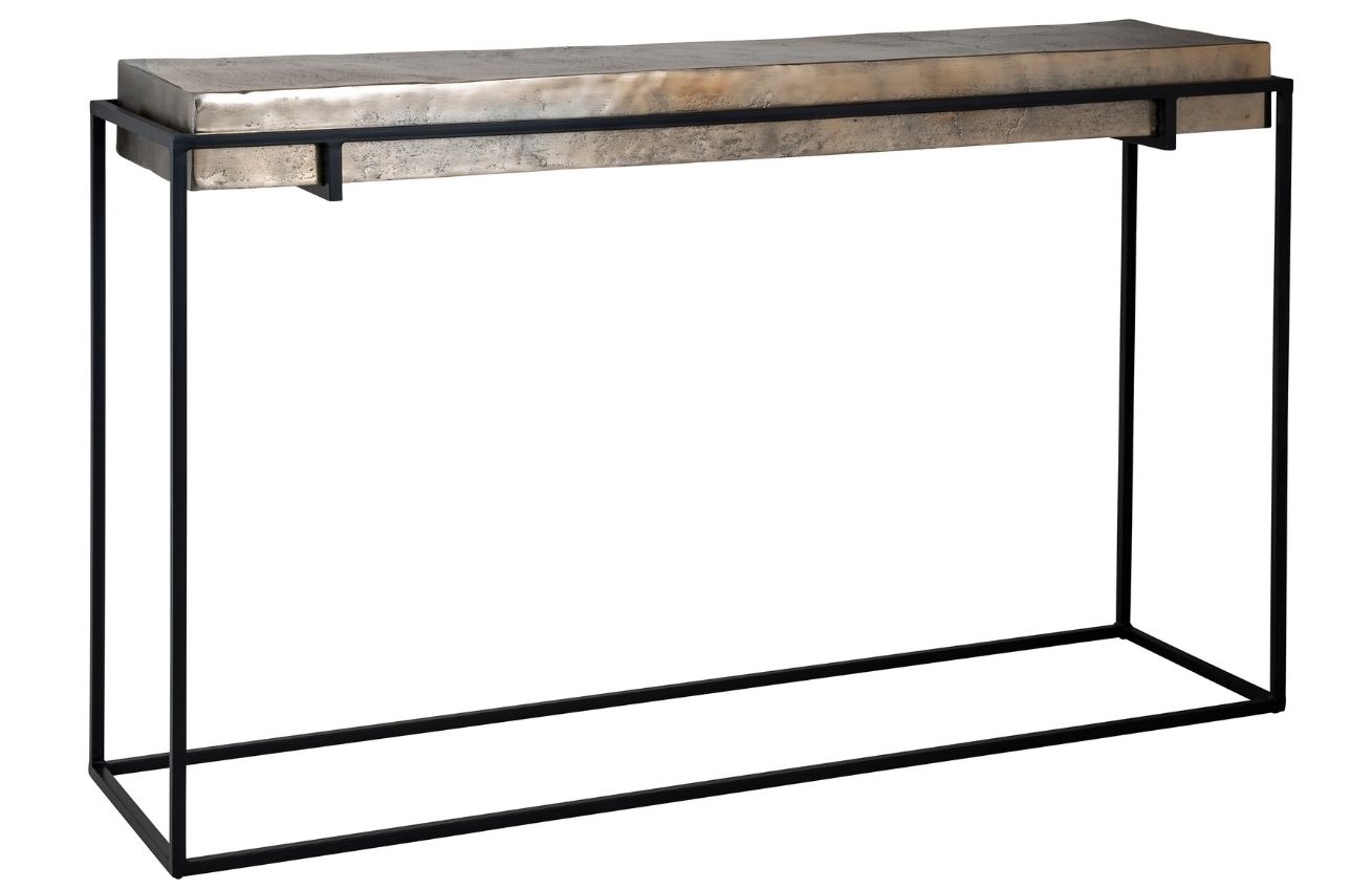 Mosazný kovový toaletní stolek Richmond Calloway 139 x 37 cm Richmond