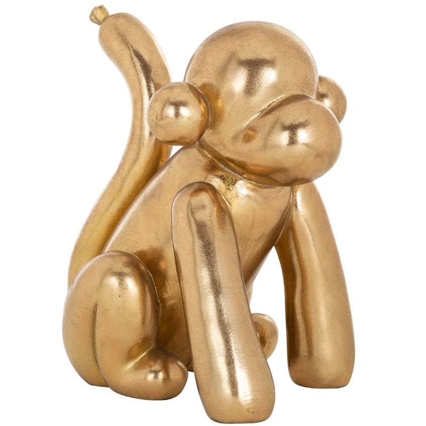 Zlatá dekorativní soška Richmond Monkey 25 cm Richmond