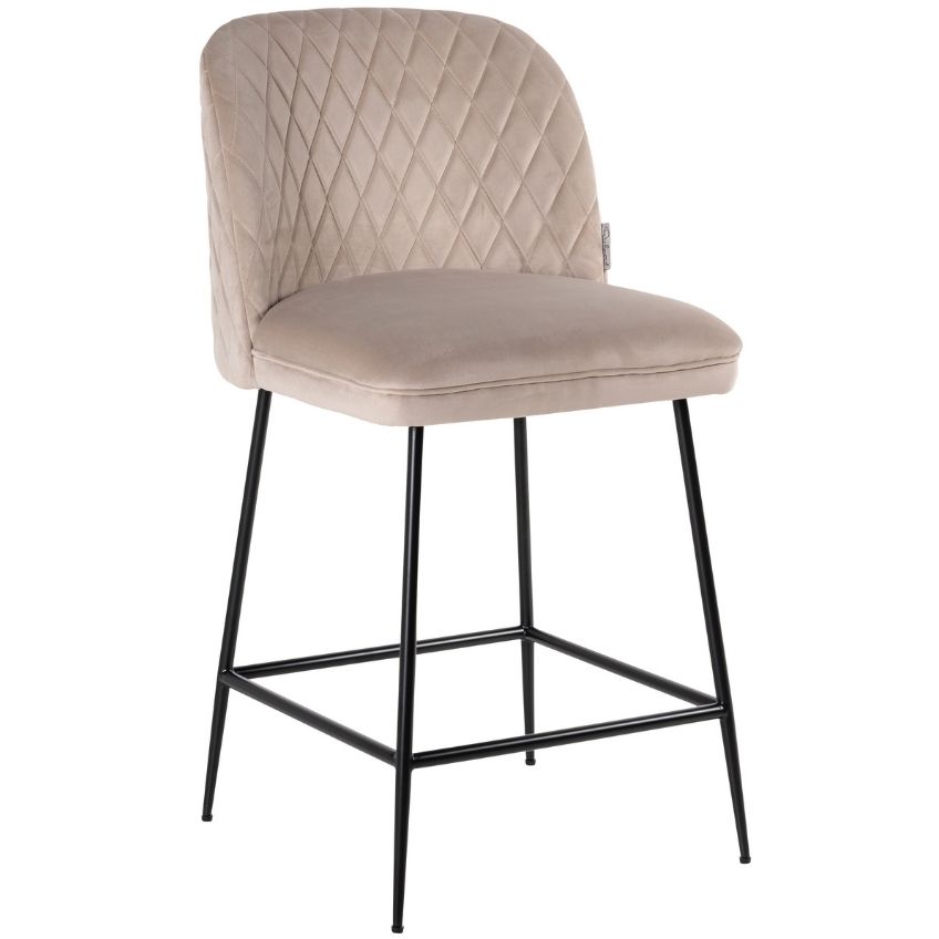 Béžová sametová barová židle Richmond Pullitzer 69 cm Richmond