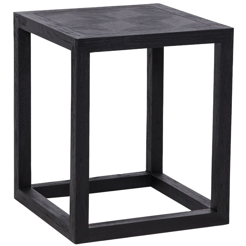 Černý dubový odkládací stolek Richmond Blax 50 x 50 cm Richmond