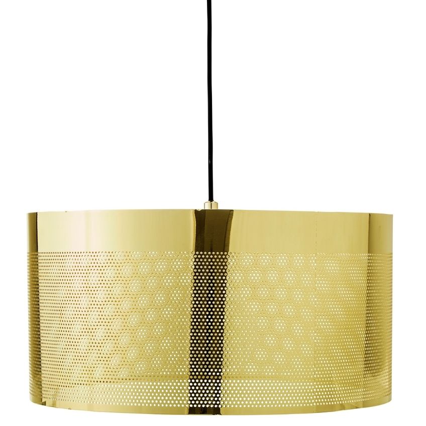 Zlaté kovové závěsné světlo Bloomingville Munir 40 cm Bloomingville