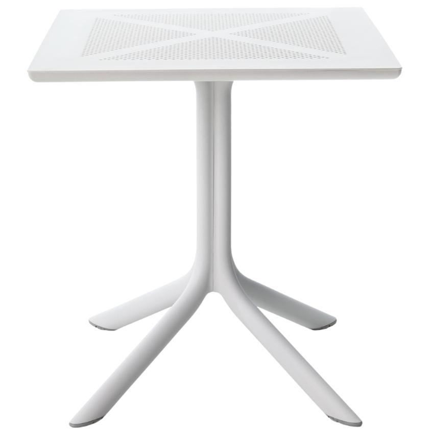 Nardi Bílý plastový zahradní stůl Clipx 70 x 70 cm Nardi