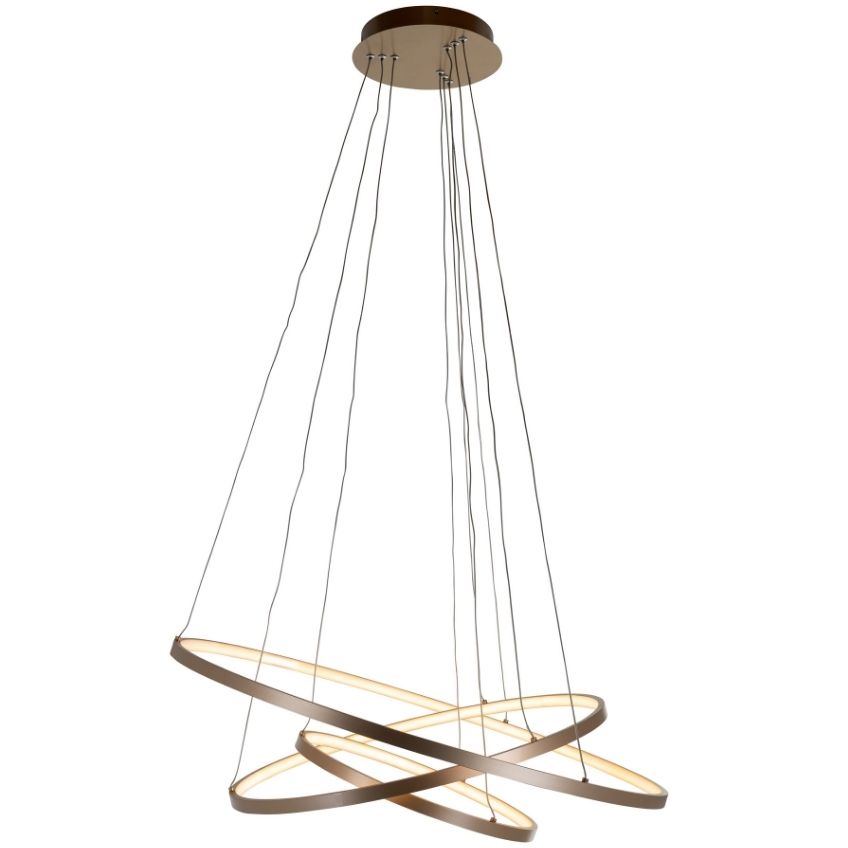 Zlaté kovové závěsné světlo Richmond Amira 80 cm Richmond