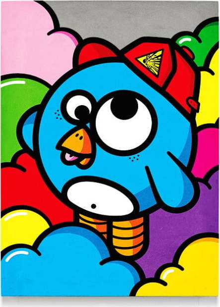 Betonový nástěnný obraz Lyon Béton Explosif