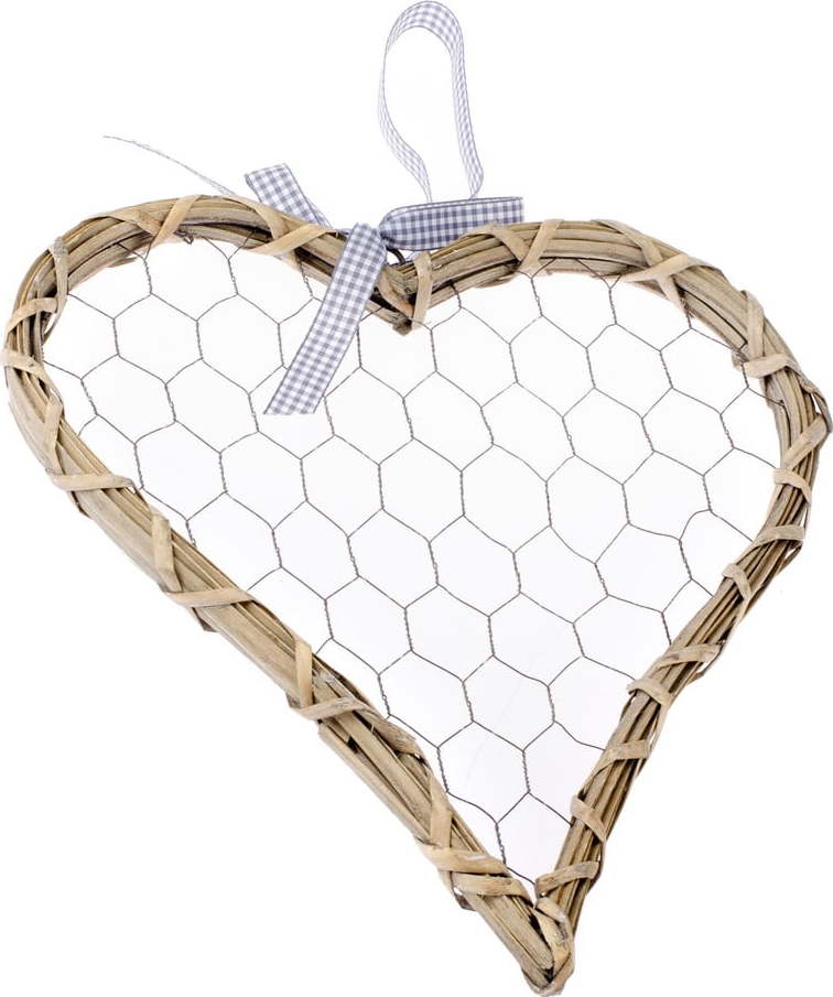 Dekorativní závěsné srdce Dakls Rattano Heart Tres Dakls