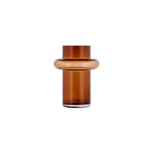 Oranžov&aacute; skleněn&aacute; v&aacute;za Lyngby Glas Tube