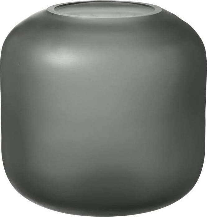 Šedá skleněná váza Blomus Bright