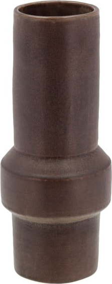 Tmavě hnědá kameninová váza Villa Collection Rost