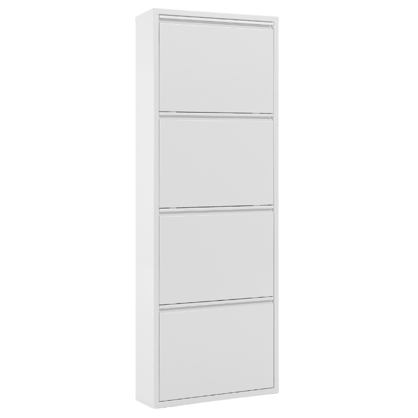 Bílý kovový botník Kave Home Ode 136 cm Kave Home