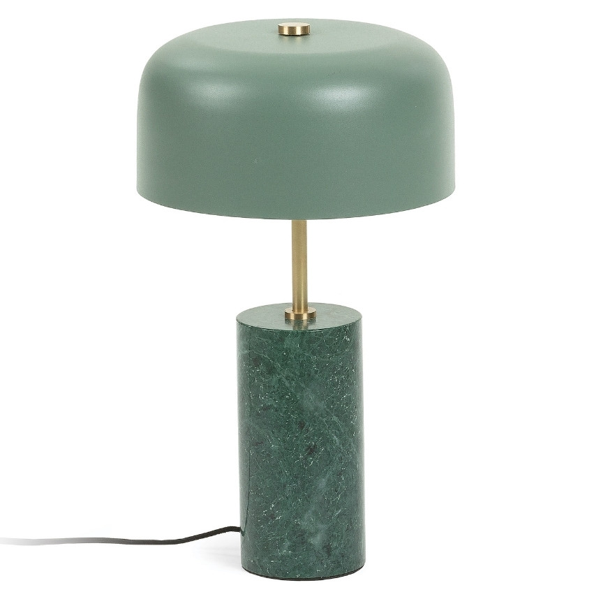 Zelená mramorová stolní lampa Kave Home Videl Kave Home