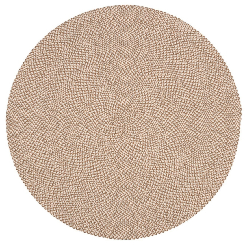 Béžový látkový koberec Kave Home Rodhe ⌀ 150 cm Kave Home