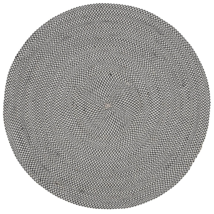 Šedý látkový koberec Kave Home Rodhe ⌀ 150 cm Kave Home