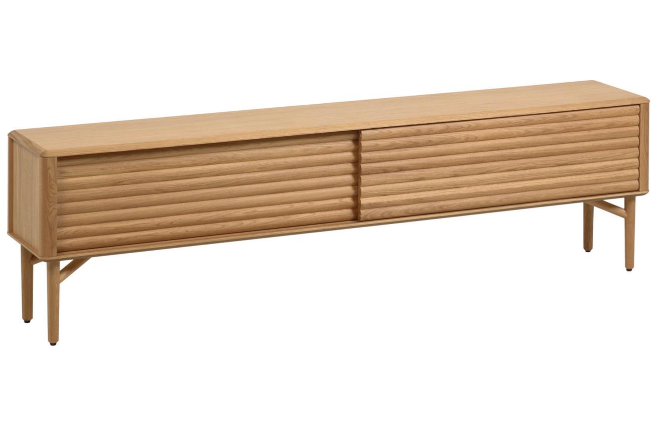 Masivní dubový TV stolek Kave Home Lenon 200 x 35 cm Kave Home