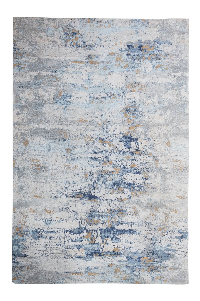 Moebel Living Šedo modrý bavlněný koberec Charlize 240 x 350 cm Moebel Living