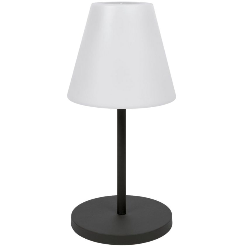 Černo bílá plastová zahradní stolní LED lampa Kave Home Amaray Kave Home