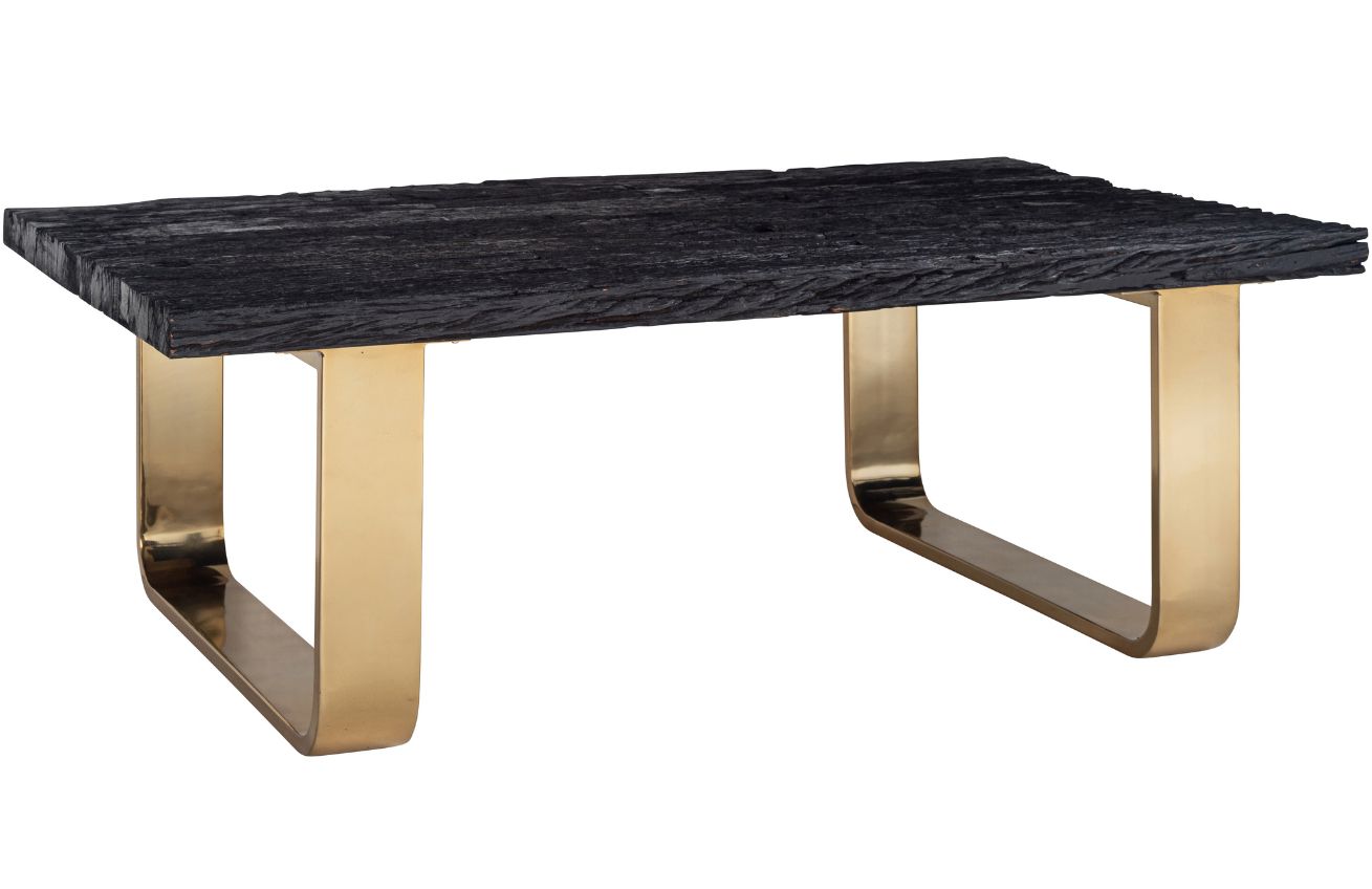 Černý dřevěný konferenční stolek Richmond Vendome 130 x 80 cm Richmond