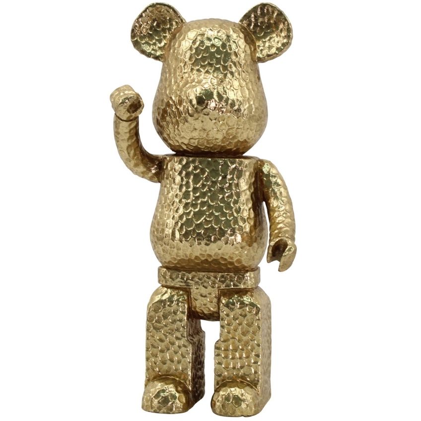 Zlatá dekorativní soška Richmond Bear 30 cm Richmond