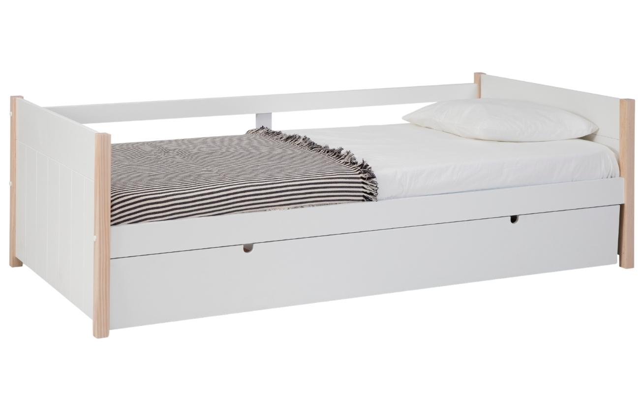 Bílá lakovaná dětská postel Marckeric Kiara 90 x 190 cm Marckeric