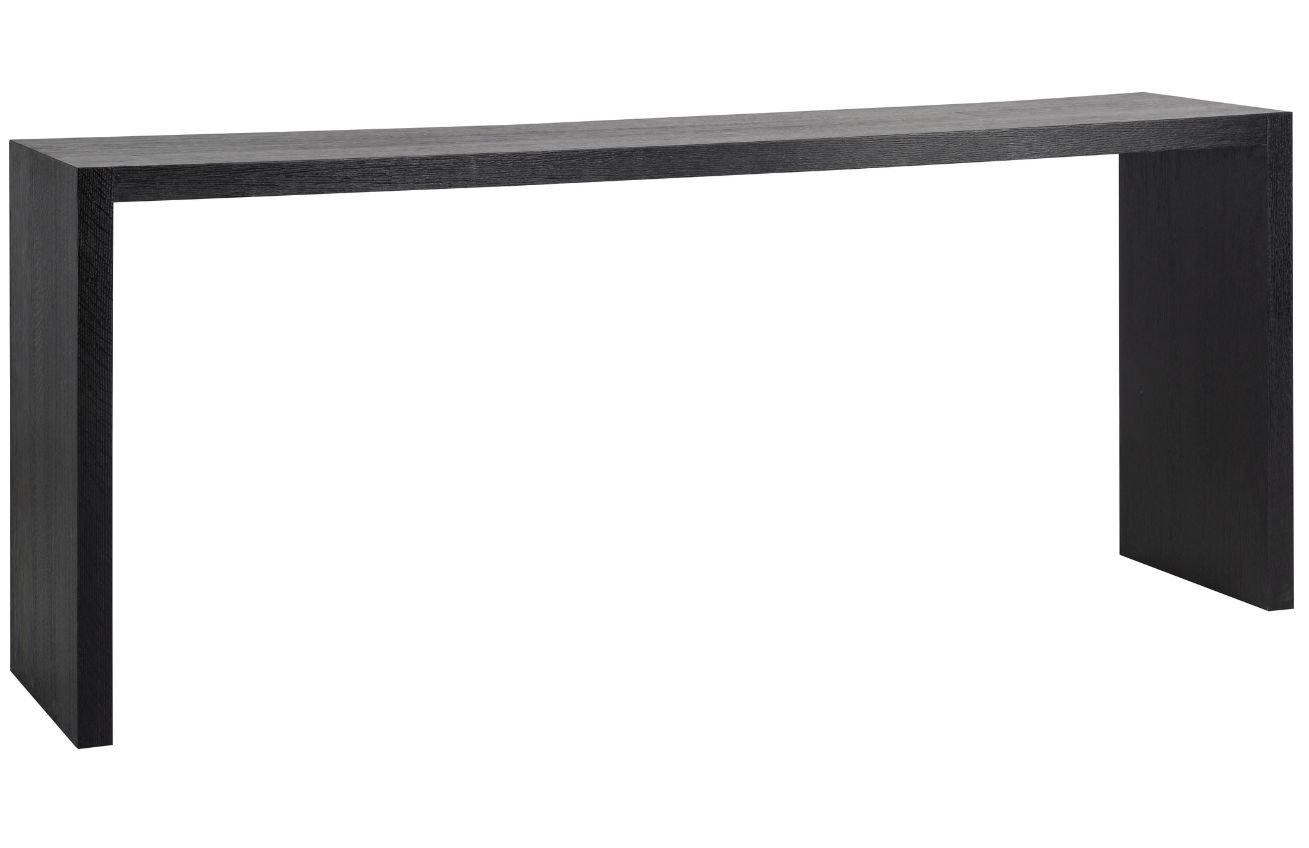 Černý dubový toaletní stolek Richmond Oakura 200 x 45 cm Richmond