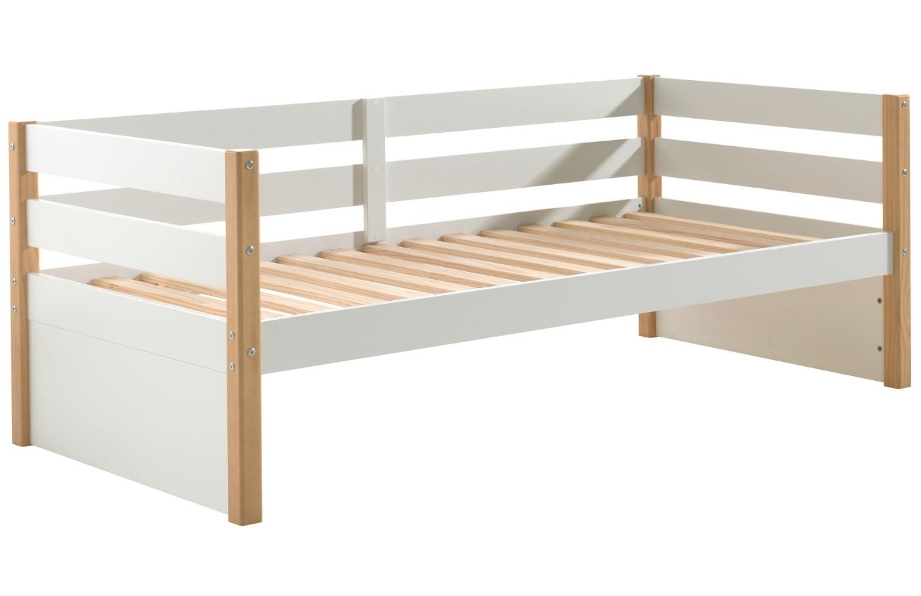 Bílá borovicová postel Vipack Margrit 90 x 200 cm Vipack