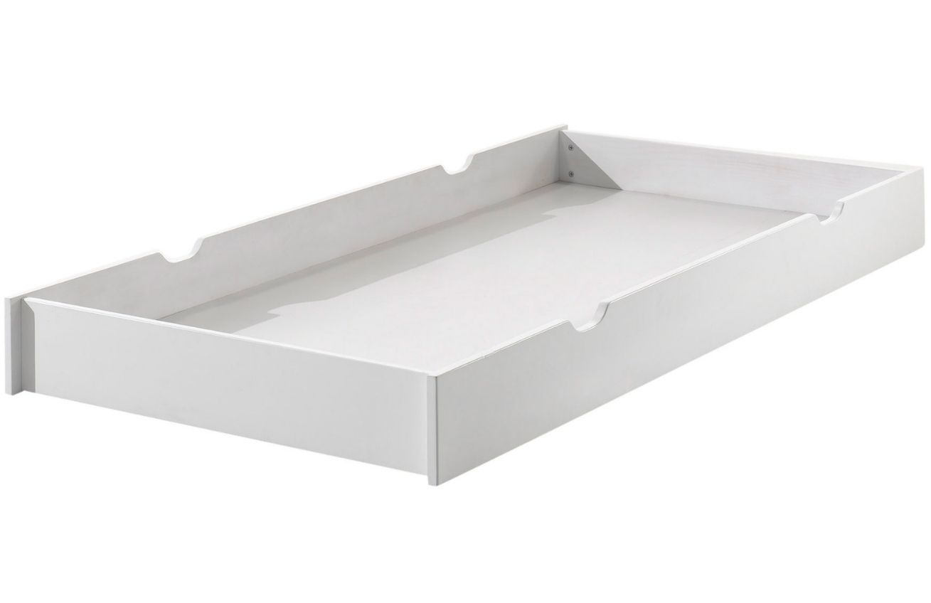 Bílá lakovaná zásuvka k posteli Vipack Erik 199 x 94 cm Vipack