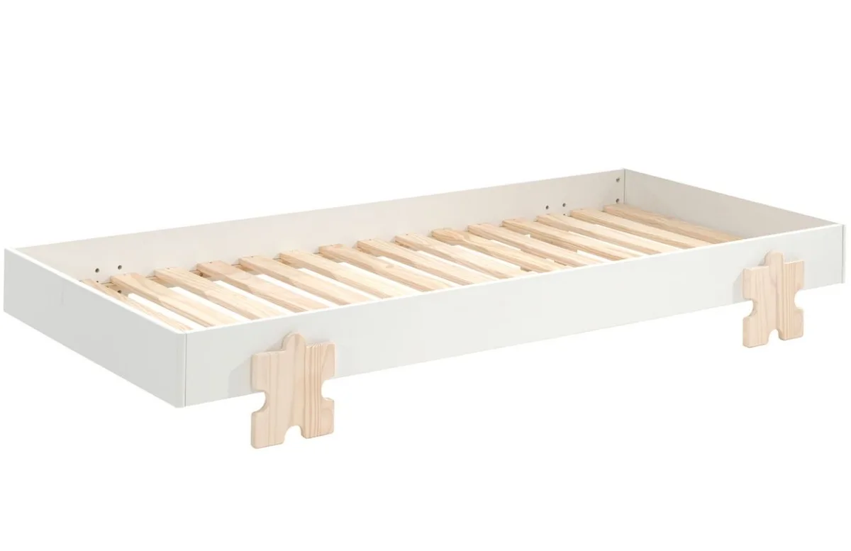 Lakovaná stohovatelná postel Vipack Modulo Puzzle