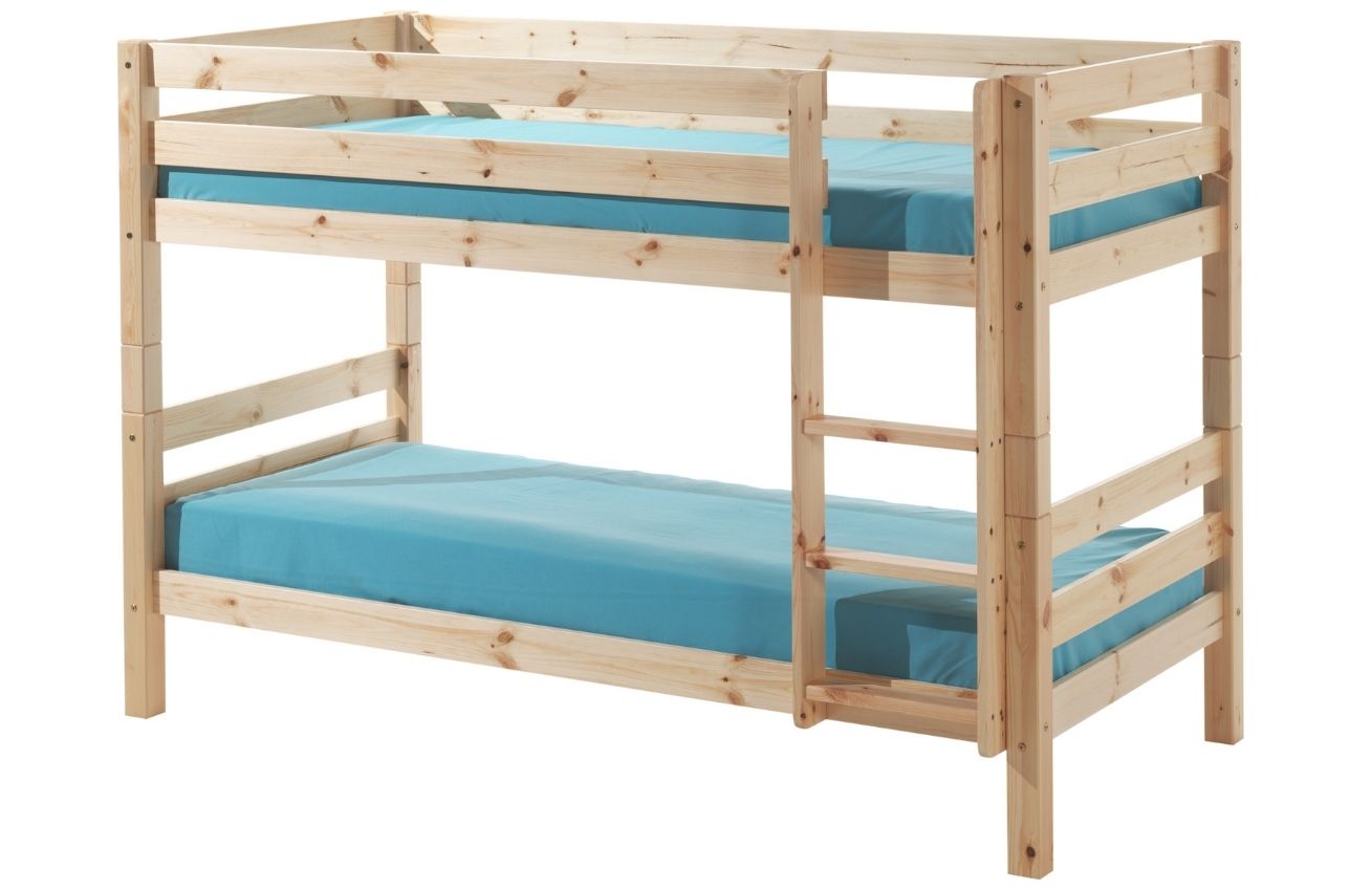Borovicová dvoupatrová postel Vipack Pino 90 x 200 cm Vipack