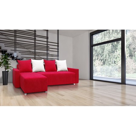 Rozkládací rohová sedačka FILIP 2 Červená