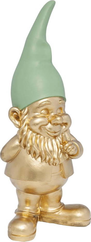 Dekorativní soška ve zlaté barvě Kare Design Zwerg