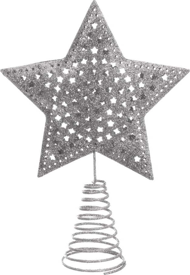 Hvězda na vánoční strom ve stříbrné barvě Unimasa Terminal Unimasa