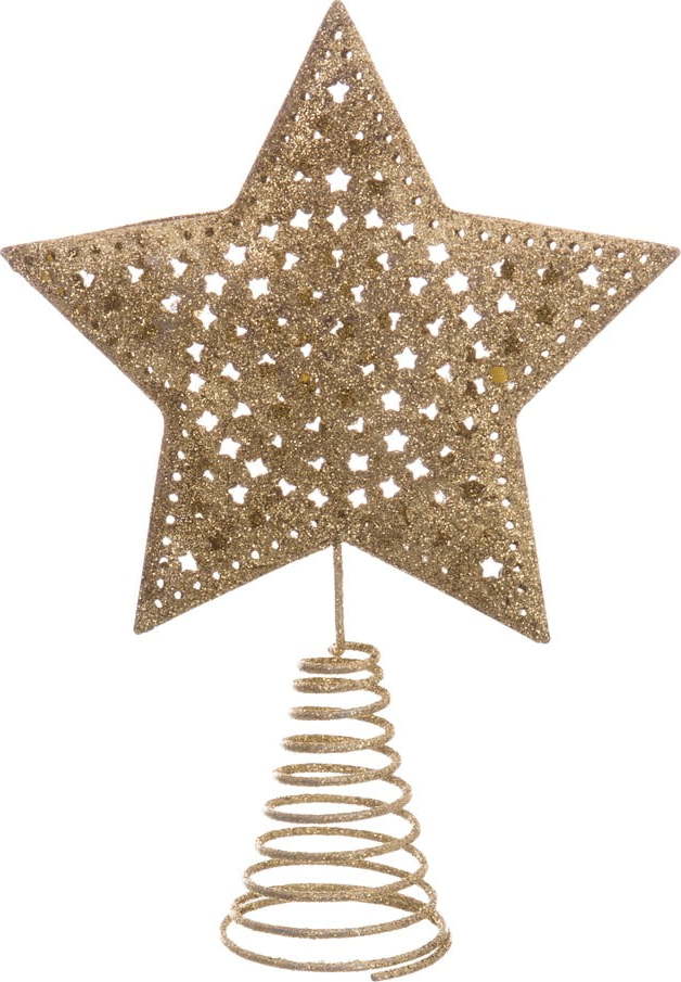 Hvězda na vánoční strom ve zlaté barvě Unimasa Terminal Unimasa