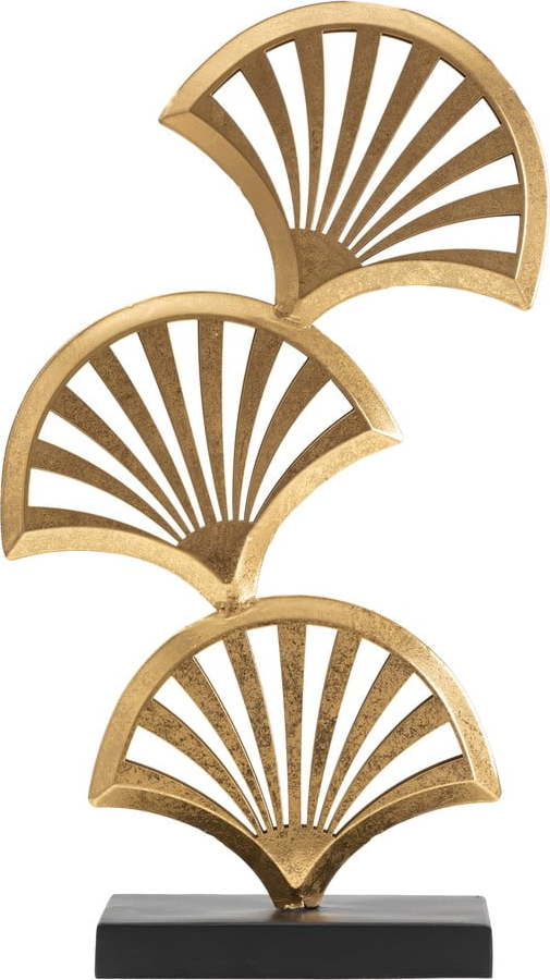 Kovová soška ve zlatém dekoru Mauro Ferretti Triple Leaf Mauro Ferretti