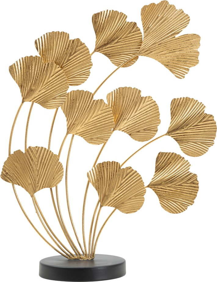 Kovová soška ve zlatém dekoru Mauro Ferretti Wind Leaf Mauro Ferretti