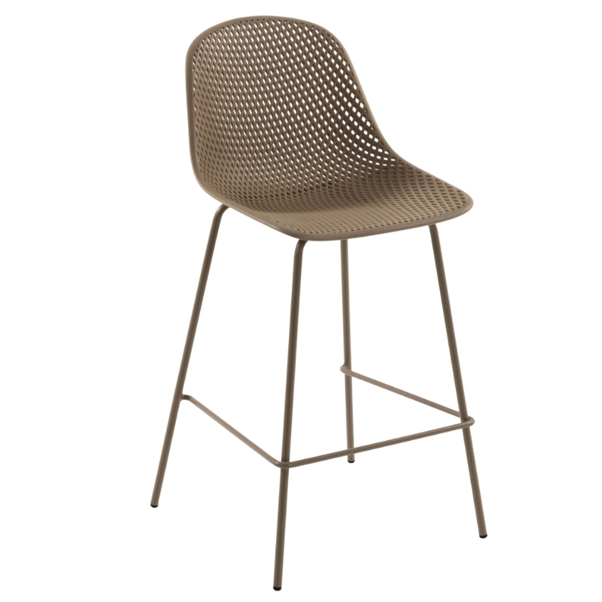 Béžová plastová barová židle Kave Home Quinby 75 cm Kave Home