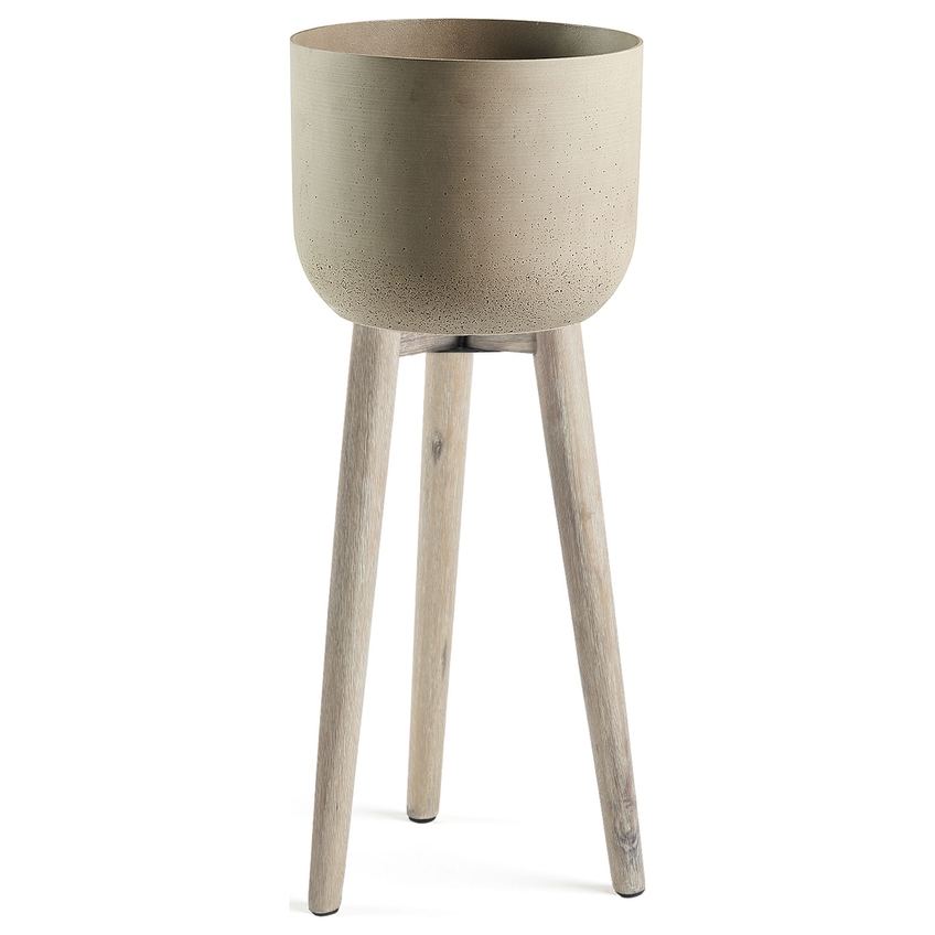 Béžový betonový květináč Kave Home Merida 86 cm Kave Home