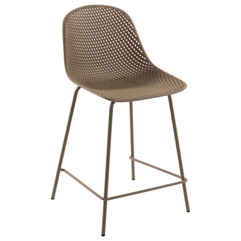 Béžová plastová barová židle Kave Home Quinby 65 cm Kave Home