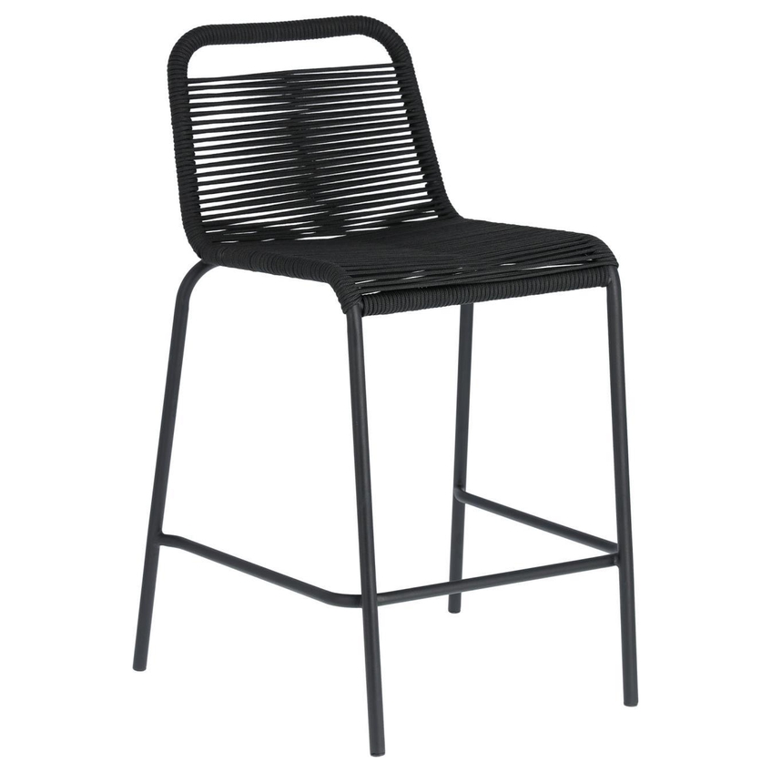 Černá pletená barová židle Kave Home Lambton 62 cm Kave Home