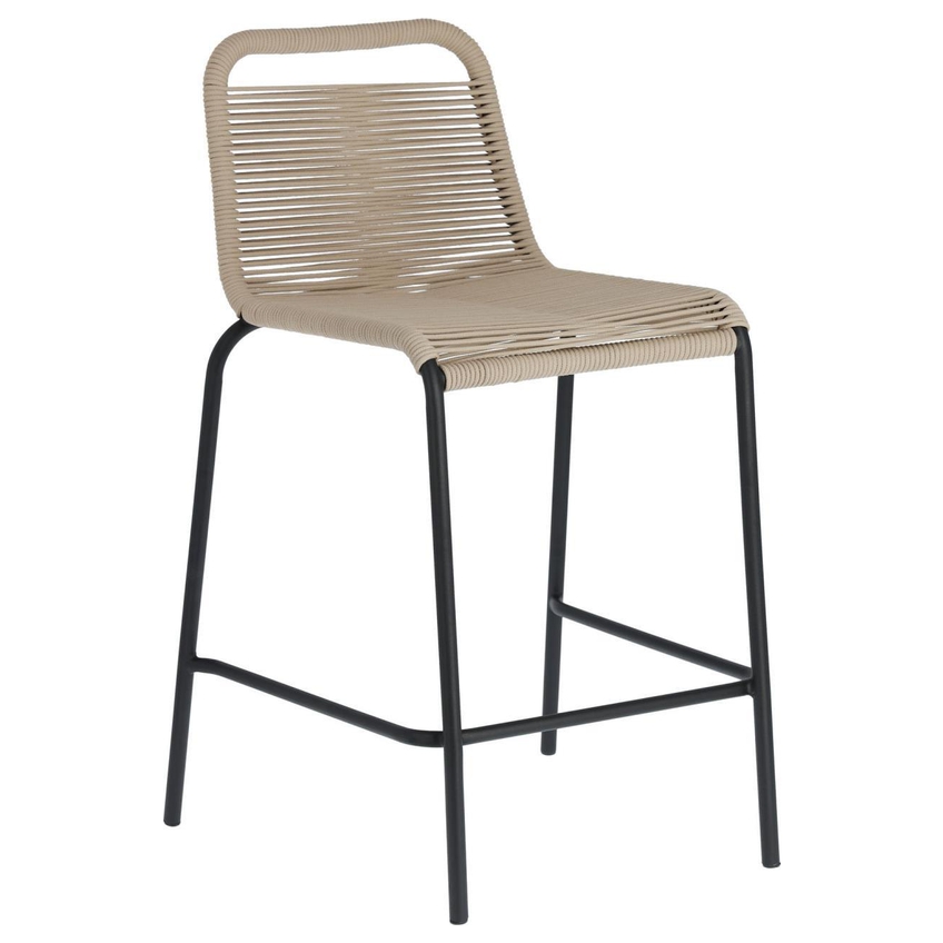 Béžová pletená barová židle Kave Home Lambton 62 cm Kave Home