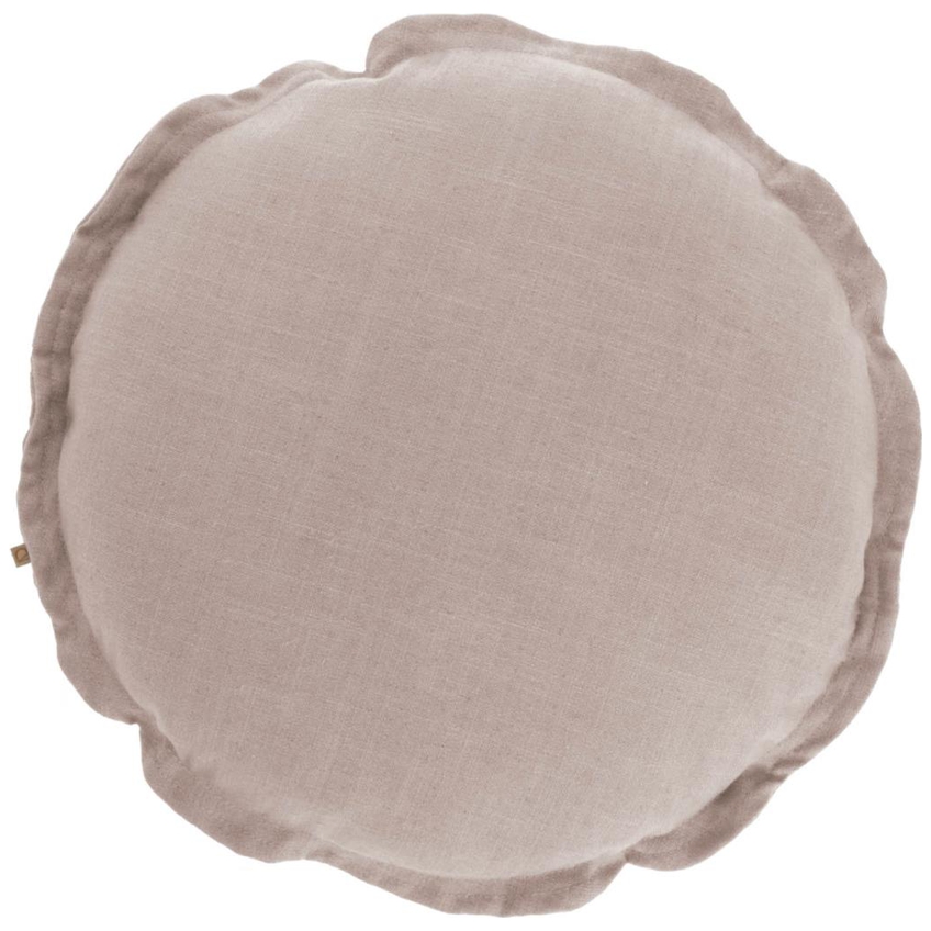 Růžový látkový povlak na polštář Kave Home Maelina Ø 45 cm Kave Home