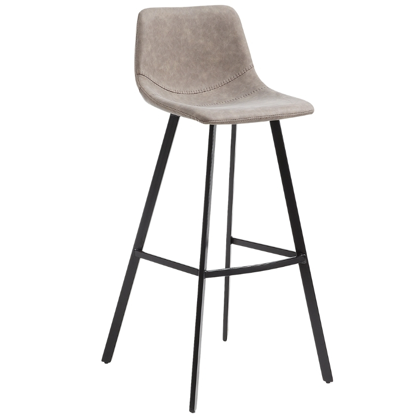 Béžová koženková barová židle Kave Home Alve 80 cm Kave Home