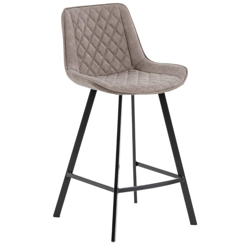 Béžová koženková barová židle Kave Home Adela 66 cm Kave Home