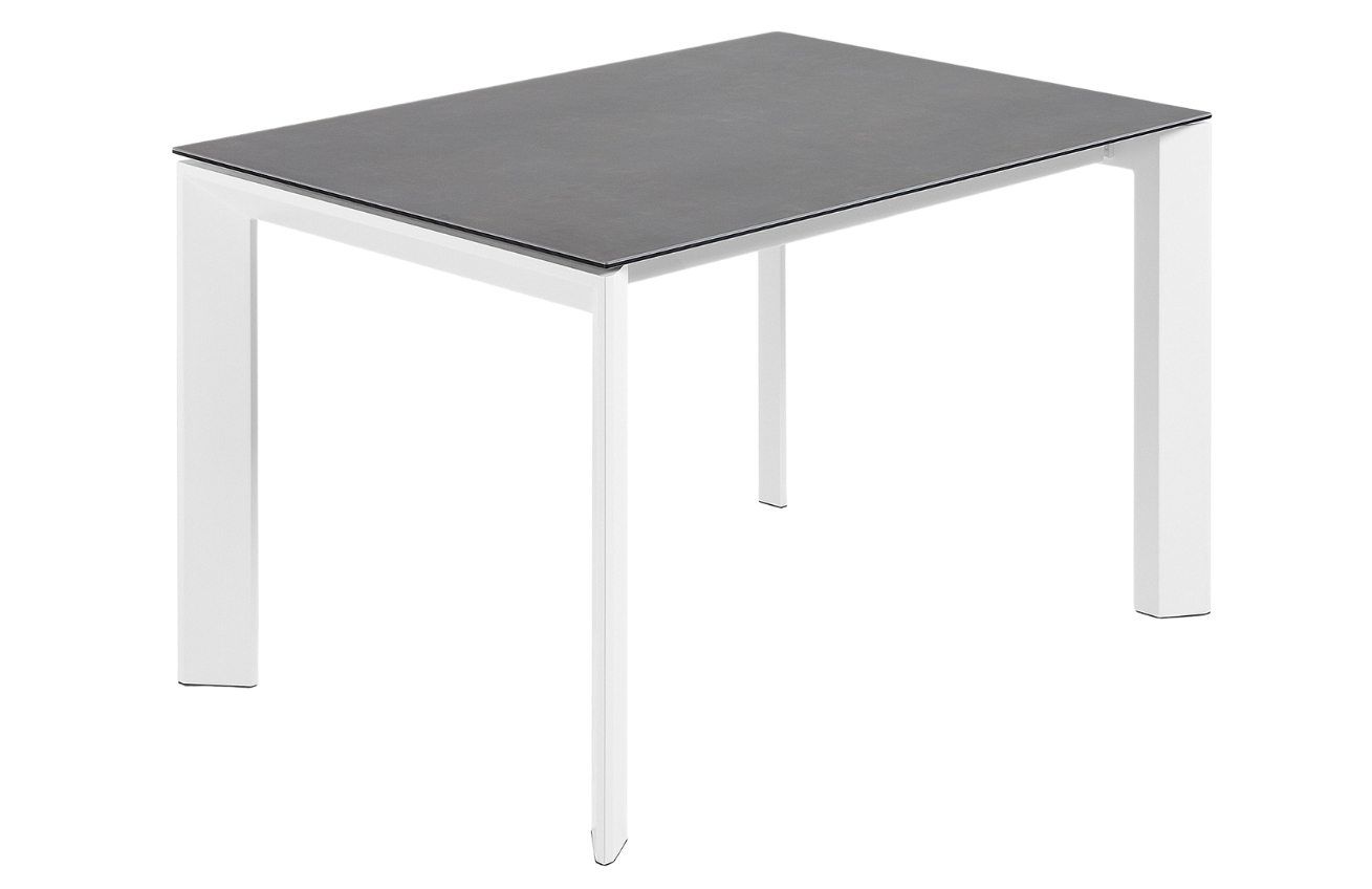Antracitově šedý porcelánový rozkládací jídelní stůl Kave Home Axis II. 140/200 x 90 cm Kave Home