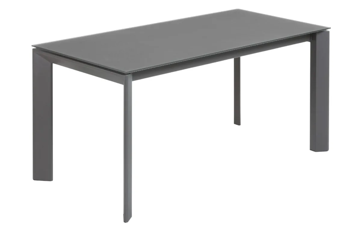 Kave Home skleněný rozkládací jídelní stůl Axis 160