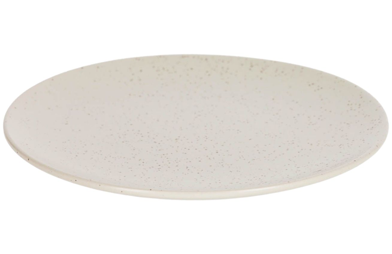 Bílý keramický talíř Kave Home Aratani Ø 27 cm Kave Home